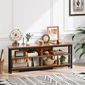 Borough Wharf TV Stand Cabinet with LED Lights, Industrial Corner Unit for TVs up to 55" Tan 55" Borough Wharf TV Stand Cabinet with LED Lights, Industrial Corner Unit for TVs up to 55" Tan 55"