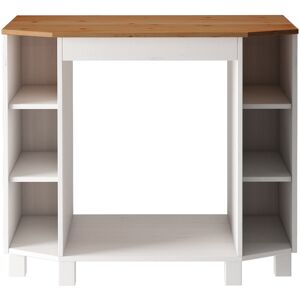 Brayden Studio Edgarton Matte Base Unit White/Honey 100cm W X 85cm H X 60cm D Brayden Studio Edgarton Matte Base Unit White/Honey 100cm W X 85cm H X 60cm D