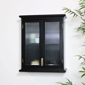 17 Stories Abdorahman Wall Mounted Display Cabinet Black 60cm H X 50cm W X 20cm D 17 Stories Abdorahman Wall Mounted Display Cabinet Black 60cm H X 50cm W X 20cm D