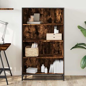 Borough Wharf Bookcase Engineered Wood Smoked Oak 139cm H x 80.5cm W x 35cm D Borough Wharf Bookcase Engineered Wood Smoked Oak 139cm H x 80.5cm W x 35cm D