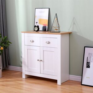 Longshore Tides Lam 79 Cm Wide 2 Drawer Sideboard White/Oak 81cm H X 79cm W X 35cm D Longshore Tides Lam 79 Cm Wide 2 Drawer Sideboard White/Oak 81cm H X 79cm W X 35cm D