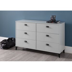 17 Stories Ektor 6 Drawer Chest Grey 80cm H X 128cm W X 40cm D 17 Stories Ektor 6 Drawer Chest Grey 80cm H X 128cm W X 40cm D