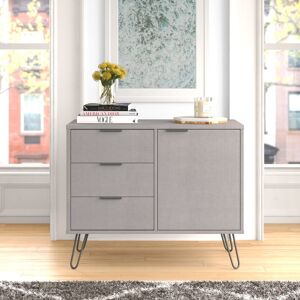 Mercury Dufresne Casual Living Small Sideboard with One Door and Three Drawers Grey 73.6cm H X 90cm W X 43cm D Mercury Dufresne Casual Living Small Sideboard with One Door and Three Drawers Grey 73.6cm H X 90cm W X 43cm D