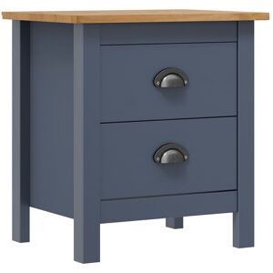 August Grove Perley Bedside Cabinet Hill 46x35x49.5 cm Solid Pine Wood Grey/Brown 49.5cm H X 46cm W X 35cm D August Grove Perley Bedside Cabinet Hill 46x35x49.5 cm Solid Pine Wood Grey/Brown 49.5cm H X 46cm W X 35cm D