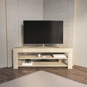 Metro Deltina Corner TV Stand for Tv's up to 50'' Beige/Brown 50" Metro Deltina Corner TV Stand for Tv's up to 50'' Beige/Brown 50"