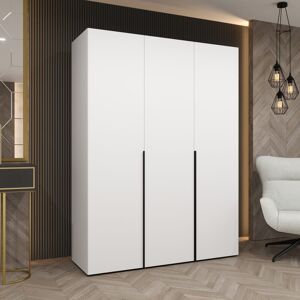 Latitude Run Fresh White Hinged Door Wardrobe 202cm High - Sleek Storage for Contemporary Rooms White 202cm H X 150cm W X 52cm D Latitude Run Fresh White Hinged Door Wardrobe 202cm High - Sleek Storage for Contemporary Rooms White 202cm H X 150cm W X 52cm D