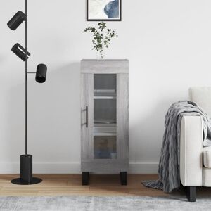 17 Stories Maquisha Display Cabinet Grey Sonoma 90cm H X 34.5cm W X 34cm D 17 Stories Maquisha Display Cabinet Grey Sonoma 90cm H X 34.5cm W X 34cm D