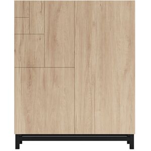 Rebrilliant 18 Pair Shoe Storage Cabinet Light Oak/Black 18 Rebrilliant 18 Pair Shoe Storage Cabinet Light Oak/Black 18