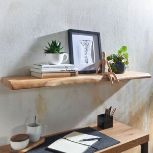 Alpen Home Salters Acacia Solid Wood Floating Shelf with Live Edge Brown 4cm H x 100cm W x 26cm D Alpen Home Salters Acacia Solid Wood Floating Shelf with Live Edge Brown 4cm H x 100cm W x 26cm D