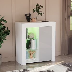 Latitude Run Muskoka 75Cm Wide Sideboard White/Grey 83cm H X 75cm W X 35cm D Latitude Run Muskoka 75Cm Wide Sideboard White/Grey 83cm H X 75cm W X 35cm D