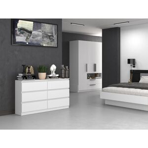 Latitude Run Blye Sideboard With Six Drawers 138 cm Cashmere White 75cm H X 138cm W X 40cm D Latitude Run Blye Sideboard With Six Drawers 138 cm Cashmere White 75cm H X 138cm W X 40cm D