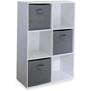 Rebrilliant Northville Bookcase White/Grey 91cm H x 61cm W x 30cm D Rebrilliant Northville Bookcase White/Grey 91cm H x 61cm W x 30cm D