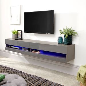 Zipcode Design Allon TV Stand Grey 30cm H x 150cm W x 38cm D Zipcode Design Allon TV Stand Grey 30cm H x 150cm W x 38cm D