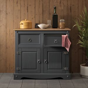 Lark Manor Mcguire 87cm Solid Wood Sideboard Grey 76cm H X 87cm W X 40cm D Lark Manor Mcguire 87cm Solid Wood Sideboard Grey 76cm H X 87cm W X 40cm D