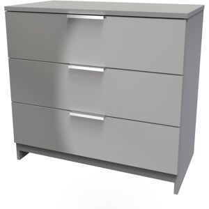 Latitude Run Fully Assembled Ritzman 3 - Drawer Chest of Drawers Uniform Grey/Dusk Grey 69.5cm H X 76.5cm W X 41.5cm D Latitude Run Fully Assembled Ritzman 3 - Drawer Chest of Drawers Uniform Grey/Dusk Grey 69.5cm H X 76.5cm W X 41.5cm D