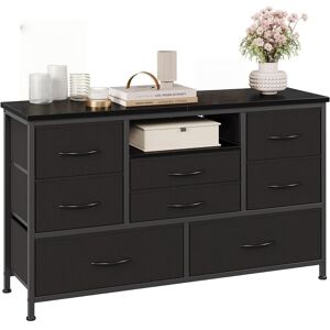 Metro 8 Drawer LED Dresser TV Stand Black 75.44cm H X 120.4cm W X 36.58cm D Metro 8 Drawer LED Dresser TV Stand Black 75.44cm H X 120.4cm W X 36.58cm D