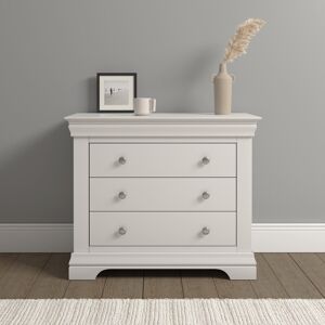 ClassicLiving Adaleya 3 Drawer Chest Ivory 75cm H X 90cm W X 43cm D;75cm H X 90cm W X 43cm D ClassicLiving Adaleya 3 Drawer Chest Ivory 75cm H X 90cm W X 43cm D;75cm H X 90cm W X 43cm D