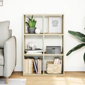 17 Stories Room Divider Bookcase Engineered Wood Sonoma Oak (3 Shelves) 103.5cm H x 69.5cm W x 29cm D 17 Stories Room Divider Bookcase Engineered Wood Sonoma Oak (3 Shelves) 103.5cm H x 69.5cm W x 29cm D