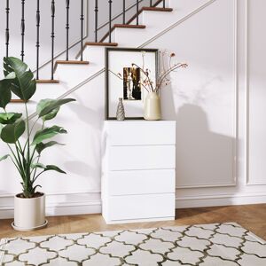 17 Stories Drawer Chest White 80cm H X 55cm W X 33cm D 17 Stories Drawer Chest White 80cm H X 55cm W X 33cm D