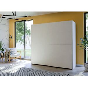 17 Stories Nakari 2 Door Sliding Wardrobe White 190 cm H x 200.1 cm W x 61 cm D 17 Stories Nakari 2 Door Sliding Wardrobe White 190 cm H x 200.1 cm W x 61 cm D