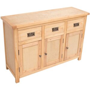 Three Posts Corinth 3 Drawer 3 Door Sideboard Light Brown 80cm H X 120cm W X 40cm D Three Posts Corinth 3 Drawer 3 Door Sideboard Light Brown 80cm H X 120cm W X 40cm D