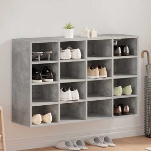 Metro Shoe Cabinet Concrete 103 X 30 X 67 Cm Engineered Wood Concrete Grey 16 Metro Shoe Cabinet Concrete 103 X 30 X 67 Cm Engineered Wood Concrete Grey 16