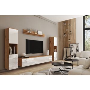 Wade Logan Cothern Entertainment Unit for TVs up to 75” White/Wotan Oak 75" Wade Logan Cothern Entertainment Unit for TVs up to 75” White/Wotan Oak 75"