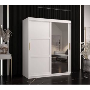 Brayden Studio 2 Door Wardrobe White 200cm H x 150cm W x 62cm D Brayden Studio 2 Door Wardrobe White 200cm H x 150cm W x 62cm D