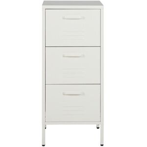 Rio Montz 3 Drawer 43Cm W Chest of Drawers White 103cm H X 43cm W X 40cm D Rio Montz 3 Drawer 43Cm W Chest of Drawers White 103cm H X 43cm W X 40cm D