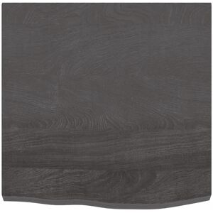 Natur Pur Wall Shelf Treated Solid Wood Oak Dark Brown 4cm H x 60cm W x 60cm D Natur Pur Wall Shelf Treated Solid Wood Oak Dark Brown 4cm H x 60cm W x 60cm D