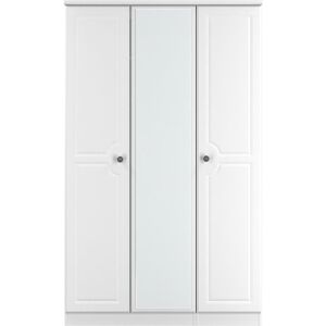 Rosalind Wheeler Fully Assembled 3 Door Wardrobe White 182.5cm H X 111cm W X 53cm D Rosalind Wheeler Fully Assembled 3 Door Wardrobe White 182.5cm H X 111cm W X 53cm D