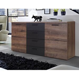 Trent Austin Design Millbury 149.5 Cm Wide 4 Drawer Sideboard Brown/Black 81cm H X 150cm W X 41cm D Trent Austin Design Millbury 149.5 Cm Wide 4 Drawer Sideboard Brown/Black 81cm H X 150cm W X 41cm D