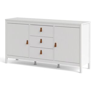 Ebern Designs Cynteria 151.2 Cm Wide 3 Drawer Sideboard White 79.7cm H X 151.2cm W X 38.4cm D Ebern Designs Cynteria 151.2 Cm Wide 3 Drawer Sideboard White 79.7cm H X 151.2cm W X 38.4cm D