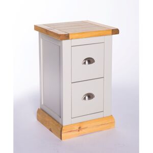 Three Posts Pittsford 2 Drawer Bedside Table Light Grey/Chrome Cup 56cm H X 35cm W X 32cm D Three Posts Pittsford 2 Drawer Bedside Table Light Grey/Chrome Cup 56cm H X 35cm W X 32cm D