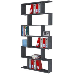 Ebern Designs Biljana Bookcase Grey 180cm H x 80cm W x 24.6cm D Ebern Designs Biljana Bookcase Grey 180cm H x 80cm W x 24.6cm D