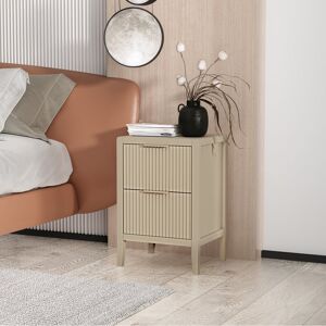 Marlow Home Co. Ameenah Solid + Manufactured Wood Bedside Table Beige 58cm H X 39cm W X 35cm D Marlow Home Co. Ameenah Solid + Manufactured Wood Bedside Table Beige 58cm H X 39cm W X 35cm D