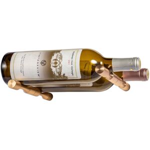 Marlow Home Co. Aaronson 2 Bottle Wall Mounted Wine Bottle Rack Golden Bronze 10.5cm H X 33cm W X 20.4cm D Marlow Home Co. Aaronson 2 Bottle Wall Mounted Wine Bottle Rack Golden Bronze 10.5cm H X 33cm W X 20.4cm D