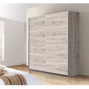 Hashtag Home Anglers Park sliding door wardrobe Beige 191cm H X 170cm W X 61cm D Hashtag Home Anglers Park sliding door wardrobe Beige 191cm H X 170cm W X 61cm D