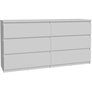 17 Stories Spacious, modern style 6-Drawer Chest of Drawers, 154 cm W x 79,9 cm H x 42,2 cm D White 79.9cm H X 154cm W X 42.2cm D 17 Stories Spacious, modern style 6-Drawer Chest of Drawers, 154 cm W x 79,9 cm H x 42,2 cm D White 79.9cm H X 154cm W X 42.2cm D