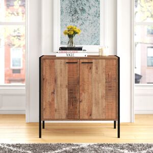 Mercury Juno Sideboard Rustic Oak/Black Metal 80cm H X 80.2cm W X 40cm D Mercury Juno Sideboard Rustic Oak/Black Metal 80cm H X 80.2cm W X 40cm D