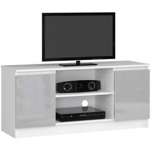 Metro Renelso Entertainment Unit for TVs up to 50" White/Metallic Gloss 50" Metro Renelso Entertainment Unit for TVs up to 50" White/Metallic Gloss 50"
