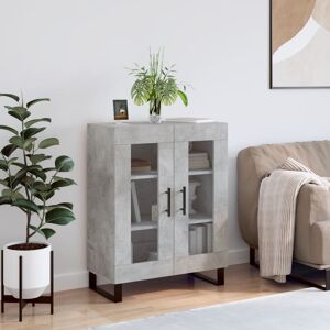 Alpen Home Neoga Display Cabinet Concrete Grey 90cm H X 69.5cm W X 34cm D Alpen Home Neoga Display Cabinet Concrete Grey 90cm H X 69.5cm W X 34cm D