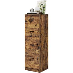 17 Stories Syndi 40cm Wide 4 -Drawer Wooden Filing Cabinet Brown 130cm H X 40.1cm W X 40.1cm D 17 Stories Syndi 40cm Wide 4 -Drawer Wooden Filing Cabinet Brown 130cm H X 40.1cm W X 40.1cm D