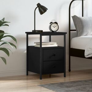 Borough Wharf Orlie Iron Bedside Table Black 50cm H X 34cm W X 35.5cm D Borough Wharf Orlie Iron Bedside Table Black 50cm H X 34cm W X 35.5cm D