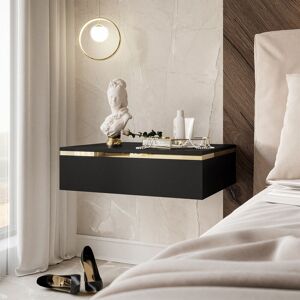 Fairmont Park Harlesden 1 Drawer Bedside Table Black matt 15cm H X 48cm W X 38cm D Fairmont Park Harlesden 1 Drawer Bedside Table Black matt 15cm H X 48cm W X 38cm D