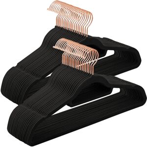 Songmics Non-Slip Velvet Hangers Rose Gold/Black 50 Songmics Non-Slip Velvet Hangers Rose Gold/Black 50