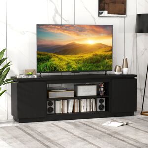 costway TV Cabinet For Tvs Up To 80” 178CM Media Console Table-Black Black 78" costway TV Cabinet For Tvs Up To 80” 178CM Media Console Table-Black Black 78"