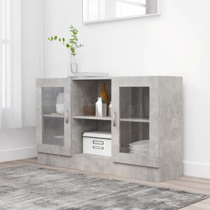 17 Stories Avros High Gloss Vitrine Sideboard Concrete Grey 70cm H X 120cm W X 30.5cm D 17 Stories Avros High Gloss Vitrine Sideboard Concrete Grey 70cm H X 120cm W X 30.5cm D