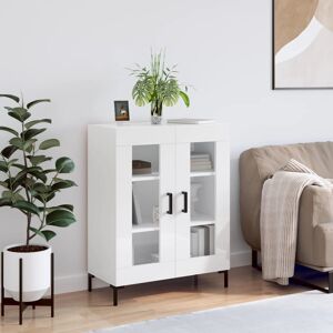 17 Stories Manisa Display Cabinet High Gloss White 90cm H X 69.5cm W X 34cm D 17 Stories Manisa Display Cabinet High Gloss White 90cm H X 69.5cm W X 34cm D