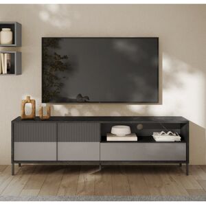Latitude Run Ardelis 2 Door 1 Drawer Lead/Slate/Chalk Large TV Stand Chalk/Slate/Lead 88" Latitude Run Ardelis 2 Door 1 Drawer Lead/Slate/Chalk Large TV Stand Chalk/Slate/Lead 88"